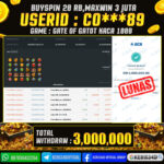 JACKPOT SLOT GACOR GATES OF GATOT KACA 1000 30 SEPTEMBER 2025