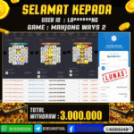 JACKPOT SLOT GACOR MAIN MAHJONG WAYS 2 25 OKTOBER 2025