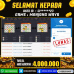 ACKPOT SLOT GACOR MAIN MAHJONG WAYS 03 NOVEMBER 2025